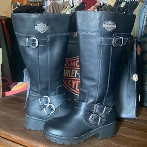 Harley-Davidson Motorcycle Tobbi Triple Buckle Boots - Women’s size 8